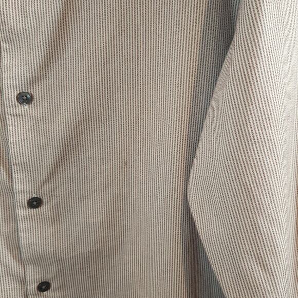 7Diamonds Melange Stretch Origins Long Sleeve Button-front Shirt Work Men's XXL - Picture 4 of 7